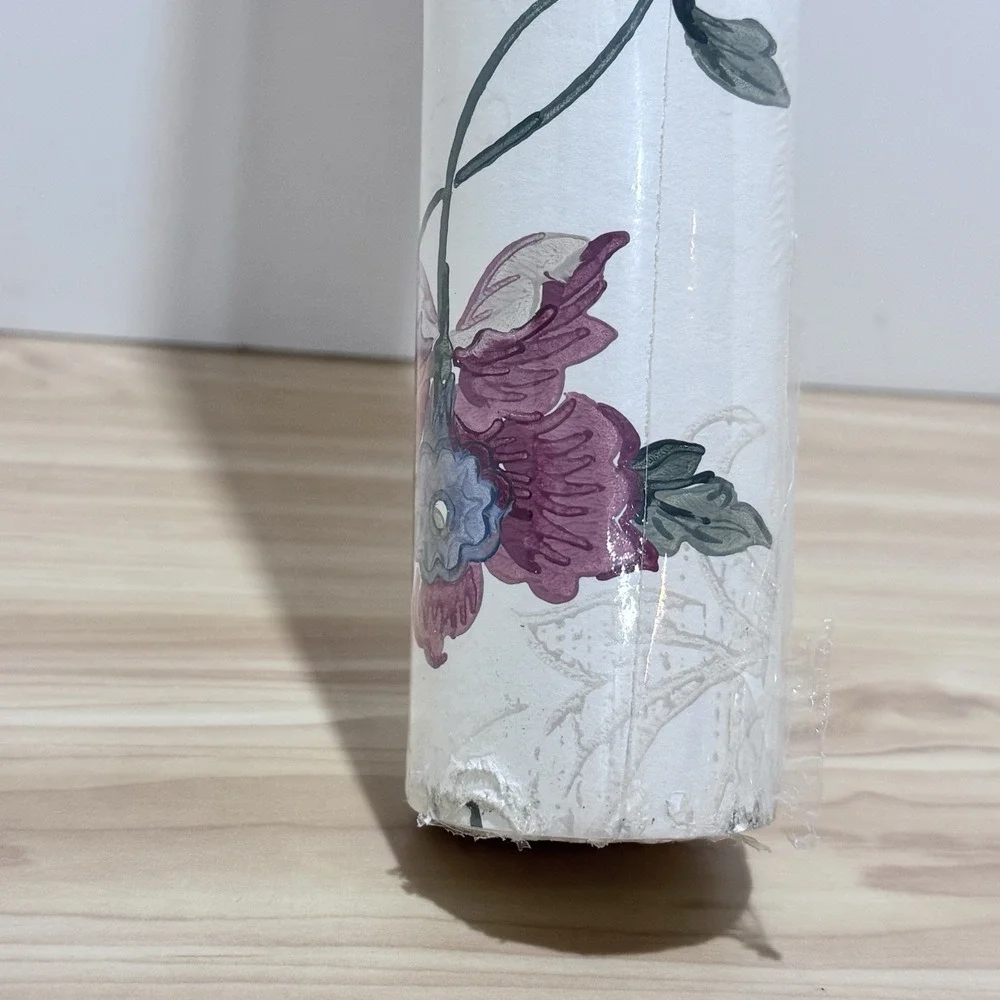 VTG York Wallcovering Wallpaper 1 Double Roll MS 4984 R31 Floral Pattern